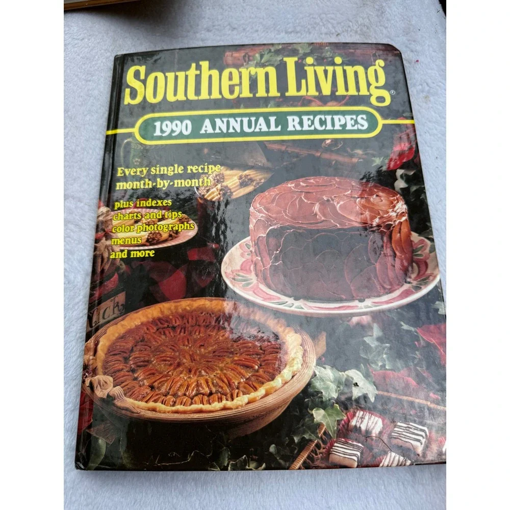 Southern Living 1990 Annual Recipes Hardcover Cookbook Every Recipe Index Tips